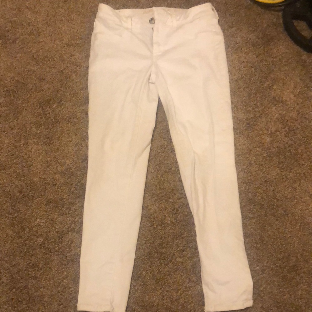 American Eagle White Jeggings 8 Short